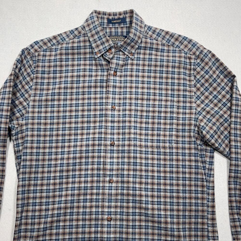 Pendleton Somerset Flannel Shirt Men Small Button… - image 2